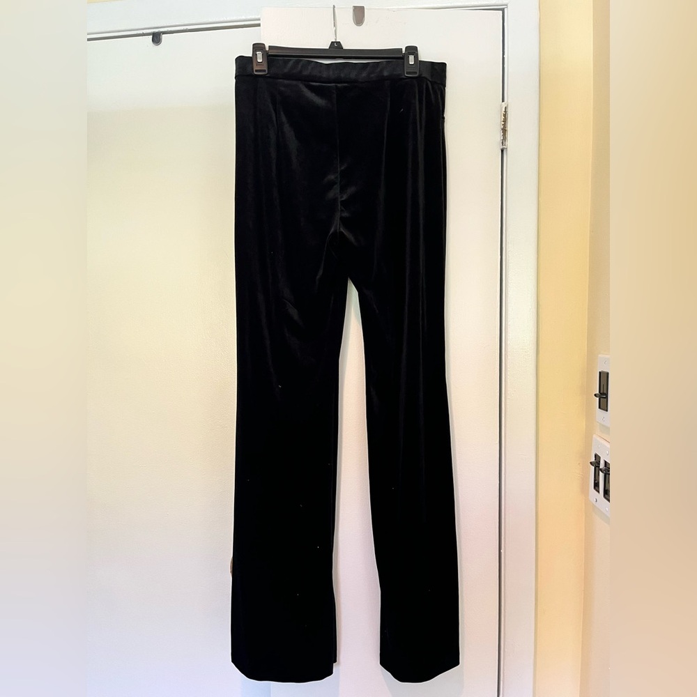 Zara Luxe Black Velvet Trousers